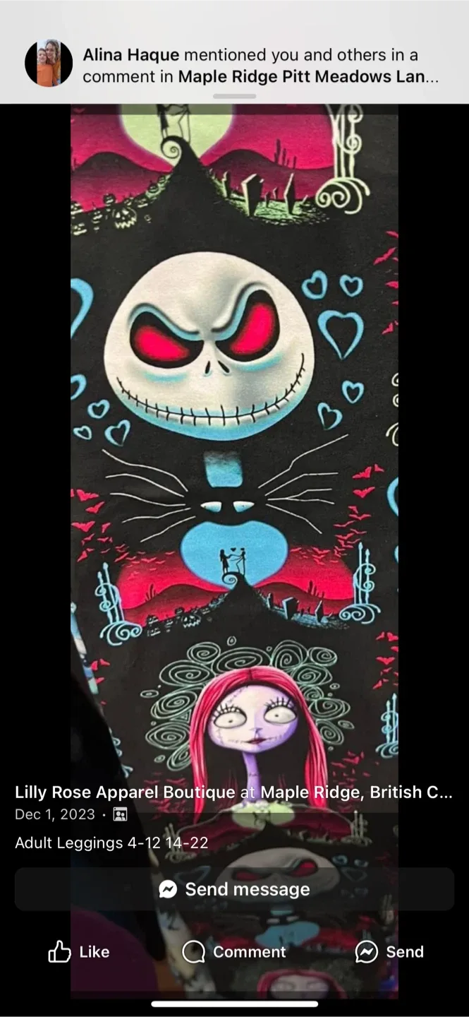 Nightmare Before Christmas Leggings image indicator(2)
