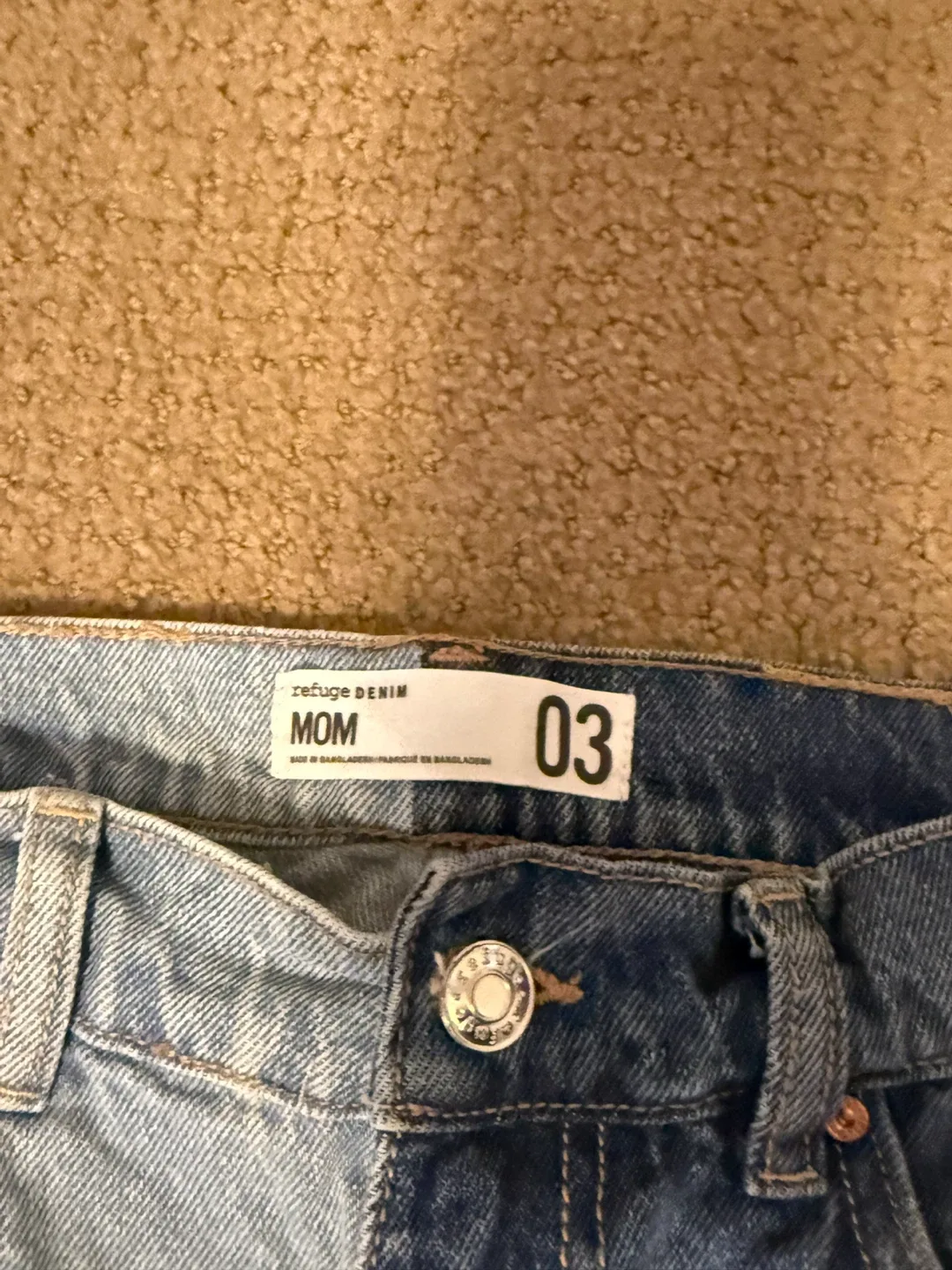 Refuge Denim Mom Jeans - Two-Tone image indicator(3)