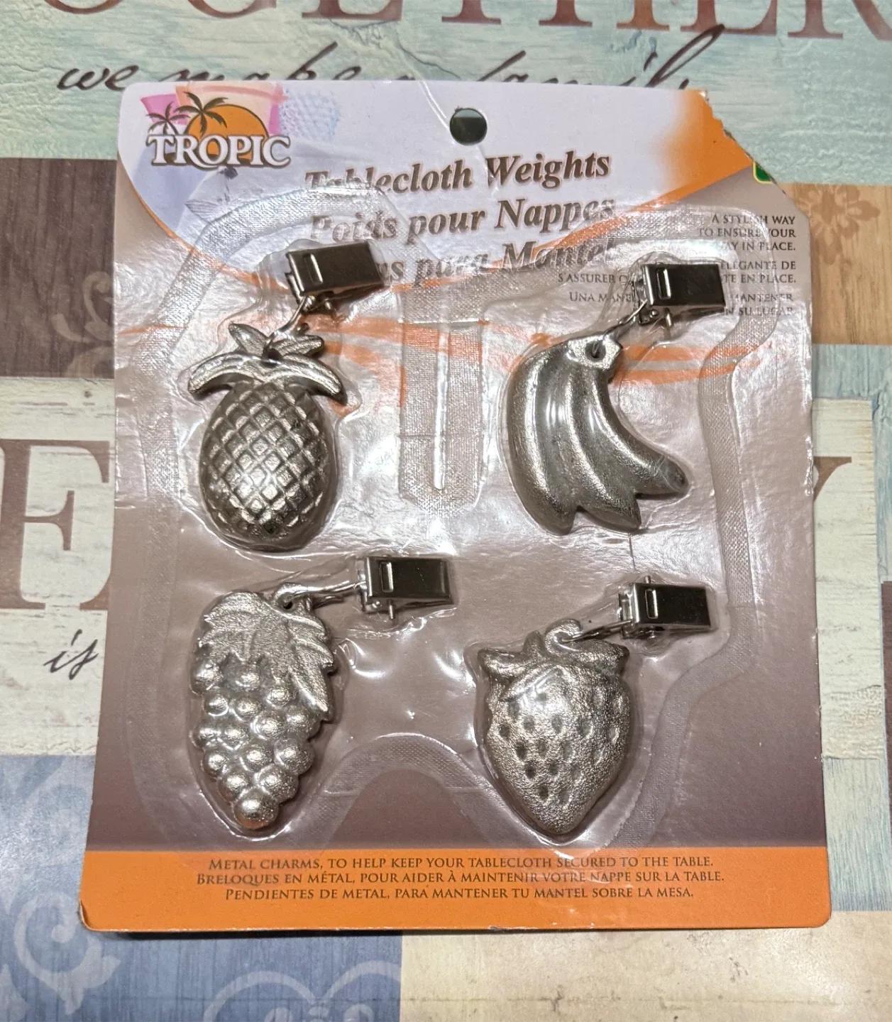 Tropic Tablecloth Weights - New in Package!🥕 thumbnail