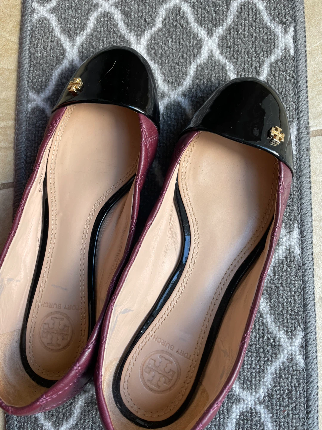 Tory Burch Quilted Leather Ballet Flats - Size 6