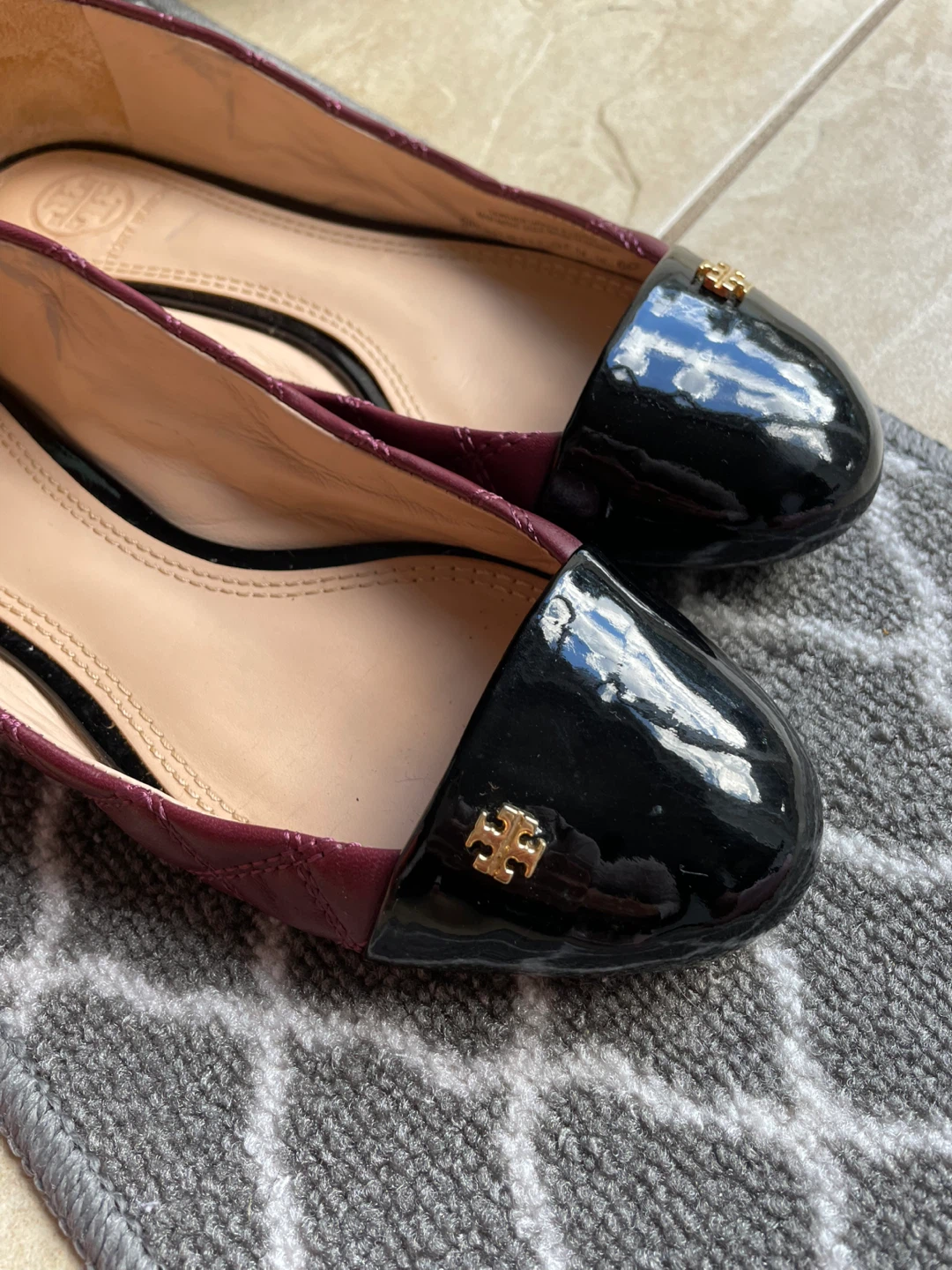 Tory Burch Quilted Leather Ballet Flats - Size 6 - photo 3