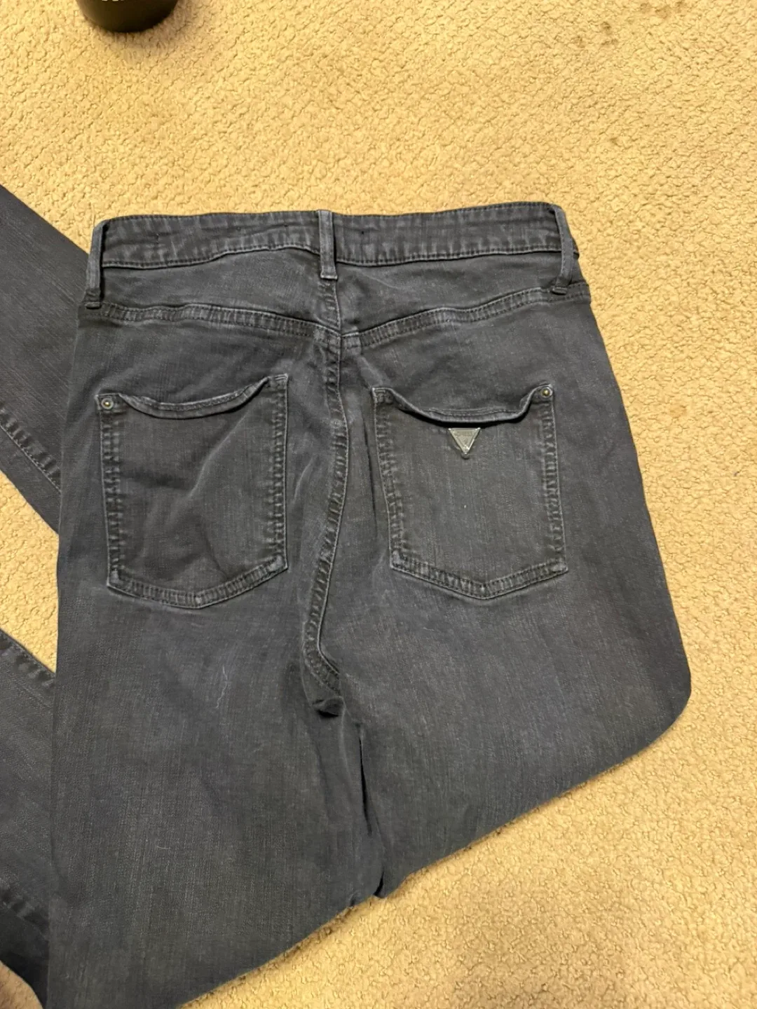 Guess Super High-Rise Black Jeans image indicator(2)