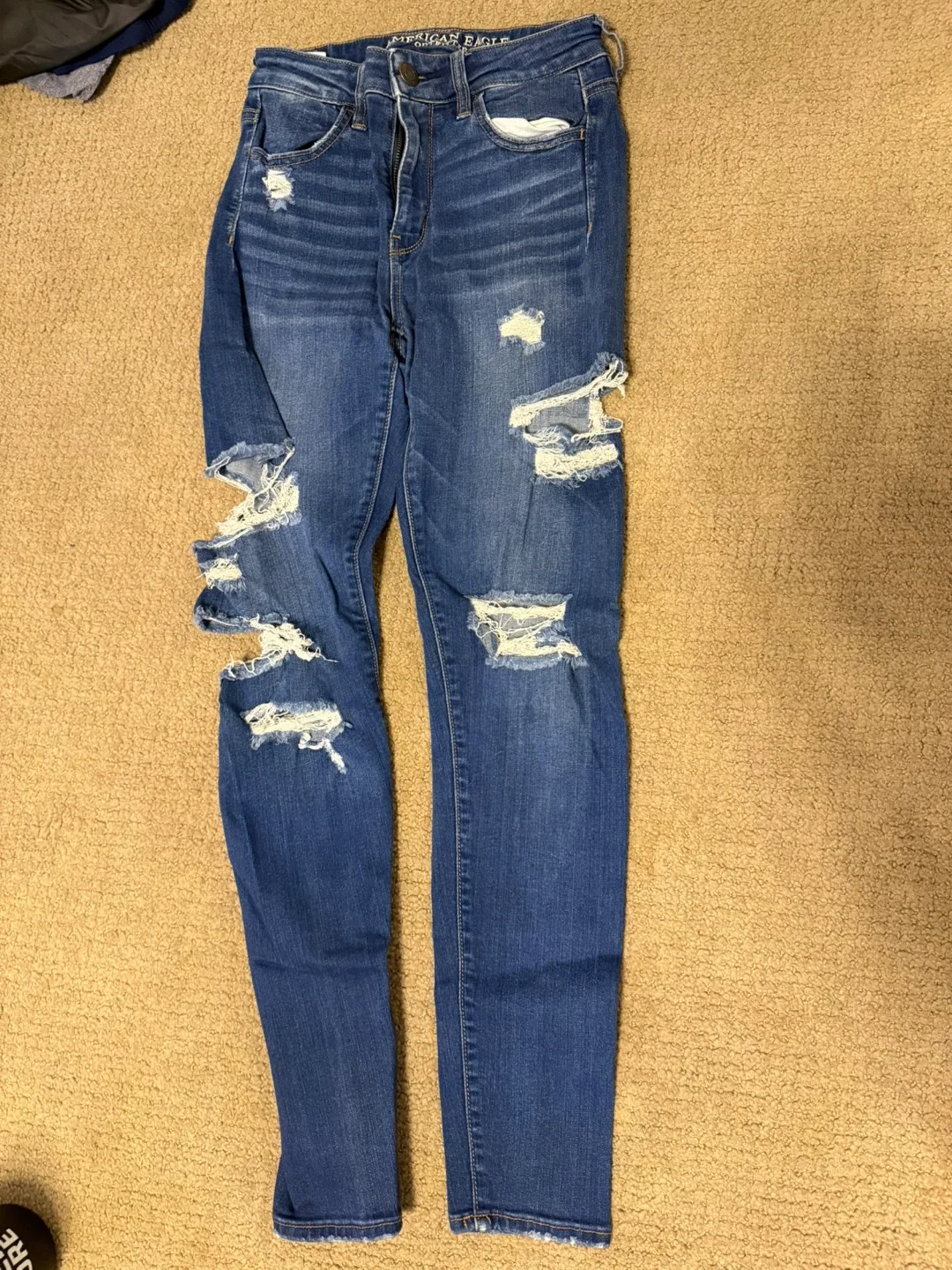 American Eagle Super Stretch X Ripped Jeans thumbnail