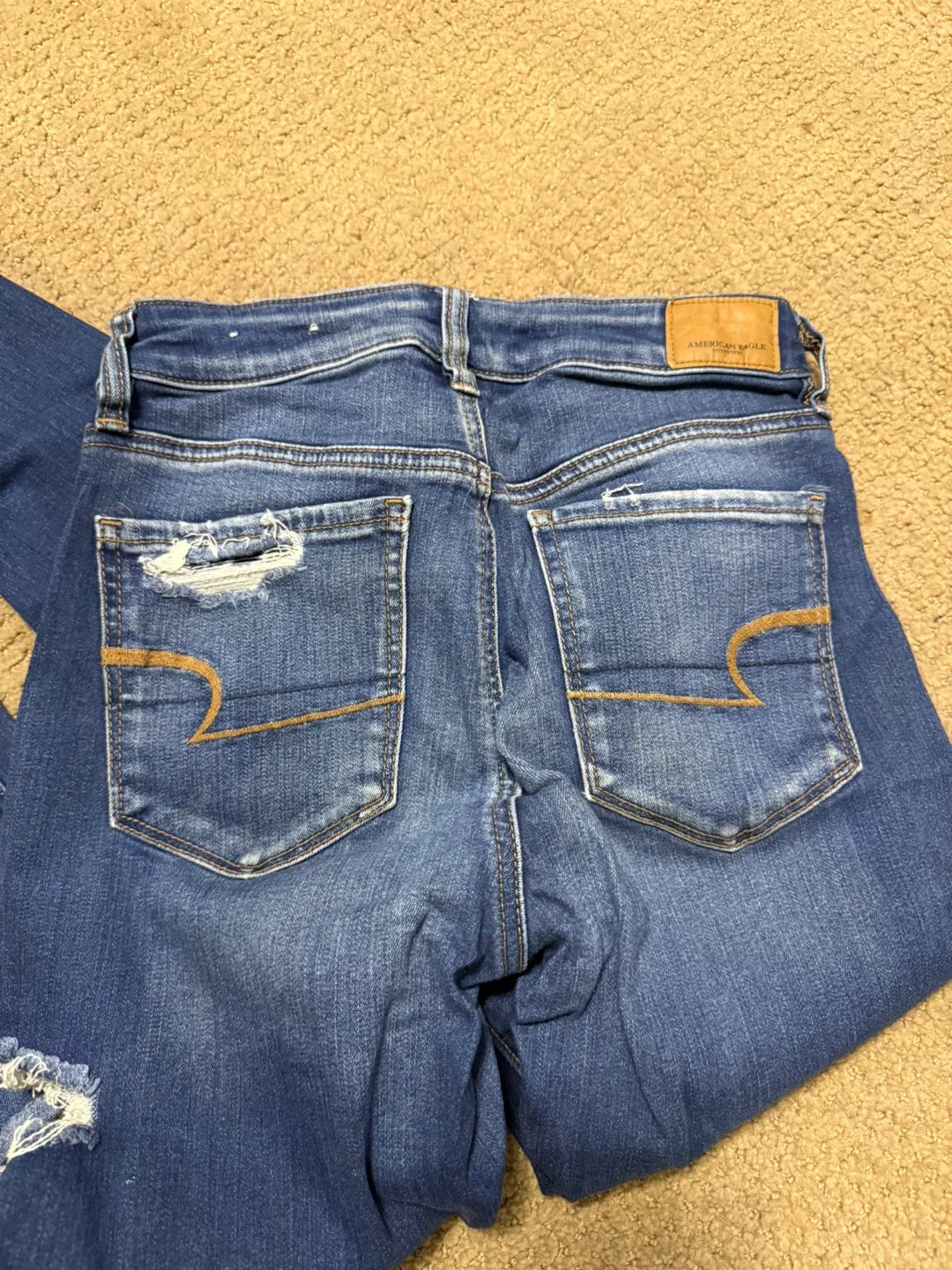 American Eagle Super Stretch X Ripped Jeans image indicator(2)