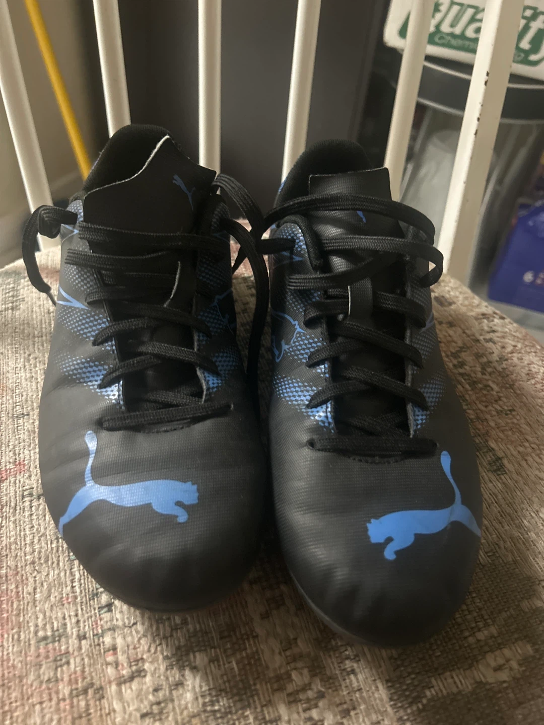 Puma Soccer Cleats - Black & Blue