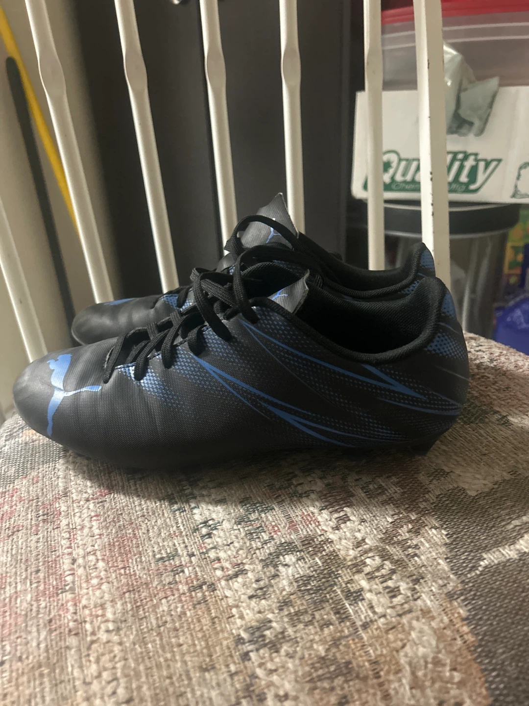 Puma Soccer Cleats - Black & Blue - photo 2