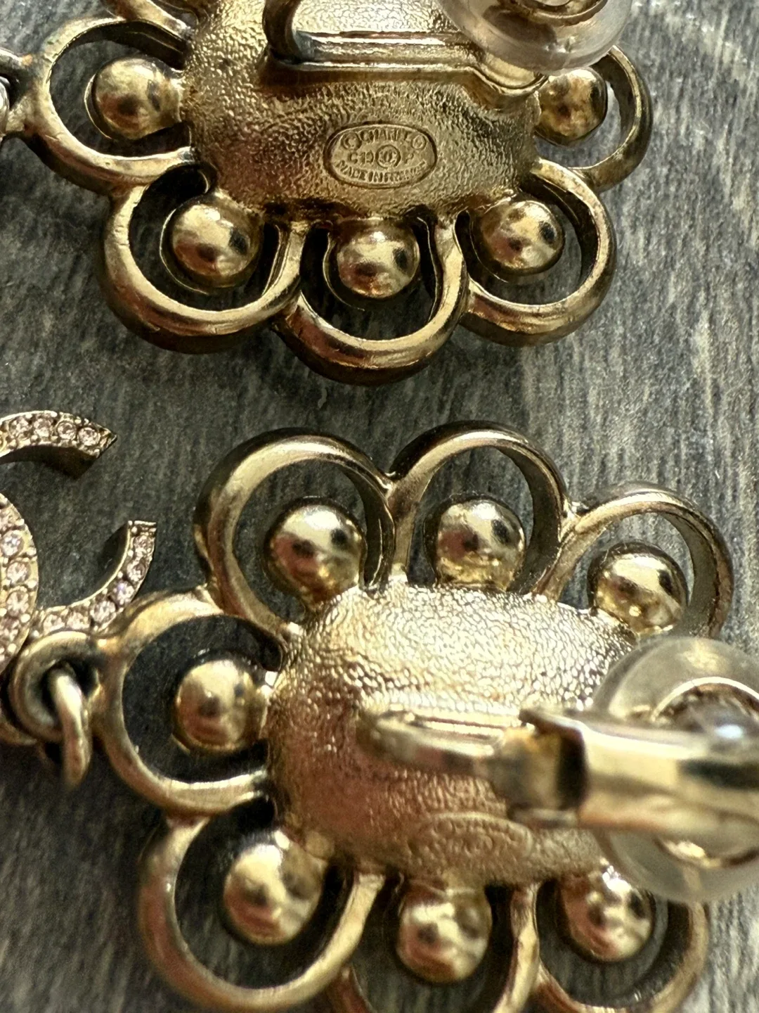 Chanel Earrings with Coral Stone image indicator(4)