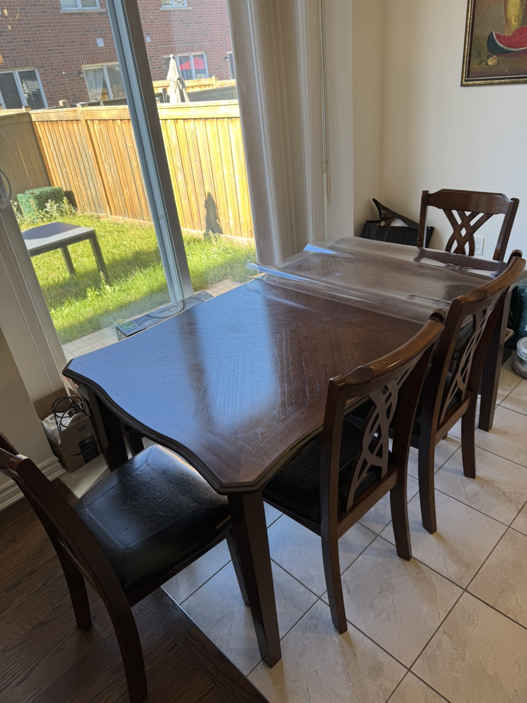 Dining Table with Chairs - Wood