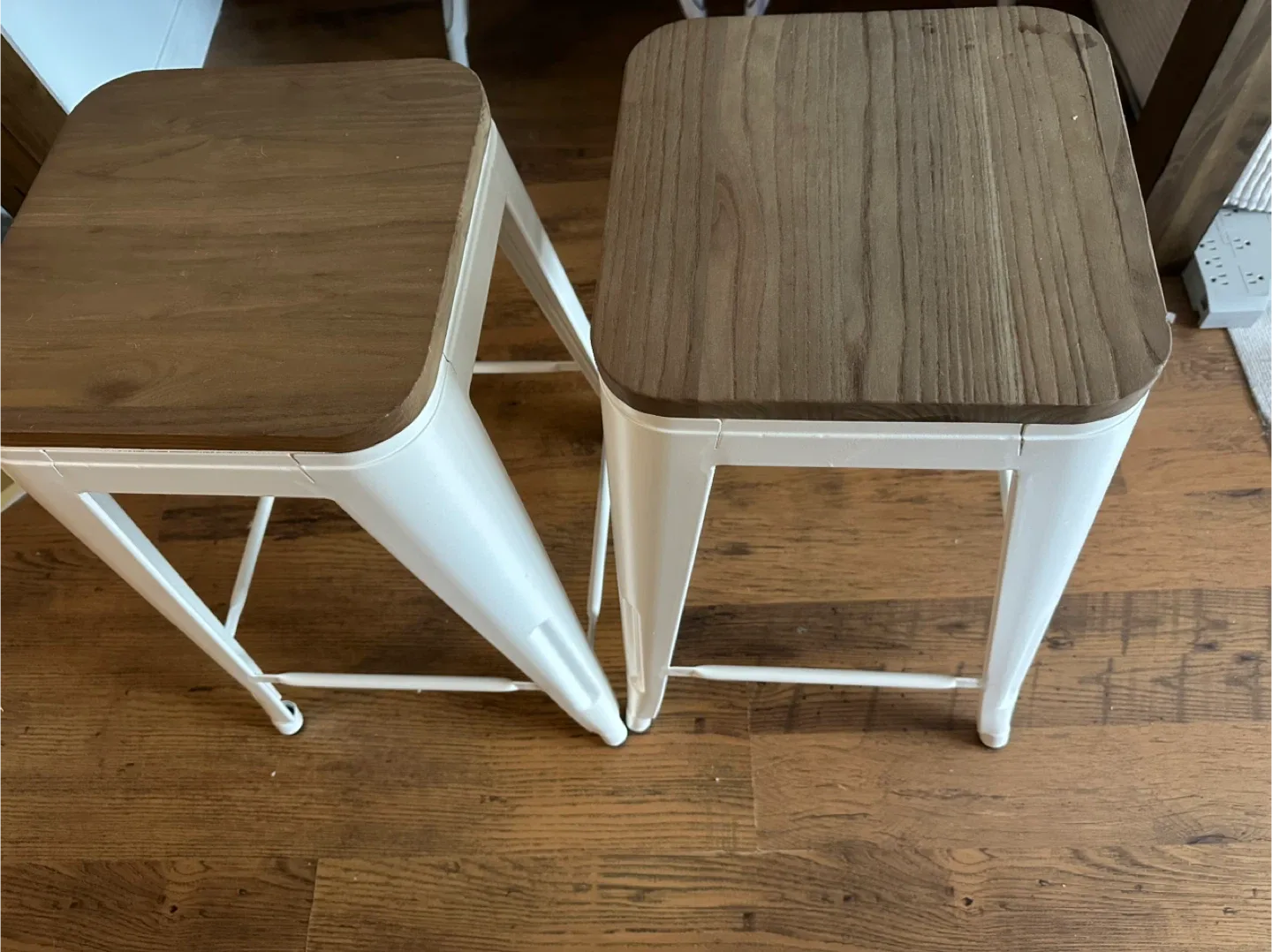 Set of 2 Tolix Style Bar Stools image indicator(3)