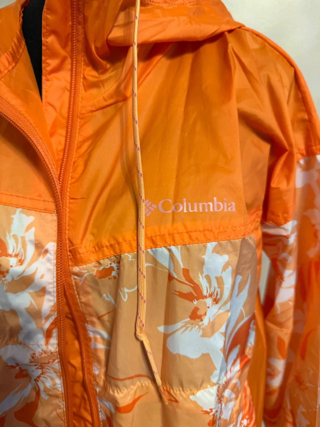 Columbia Sportswear Orange Floral Windbreaker image indicator(3)
