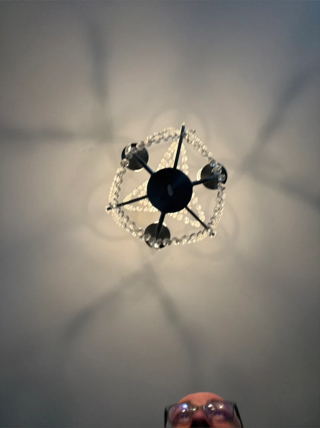 Chandelier with crystal beads image indicator(4)