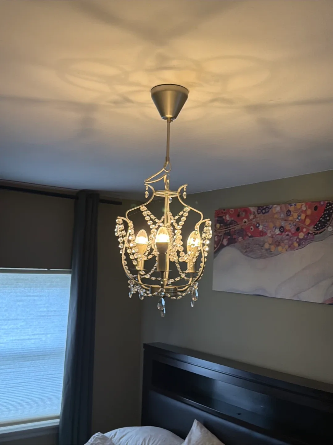 Chandelier with crystal beads image indicator(3)