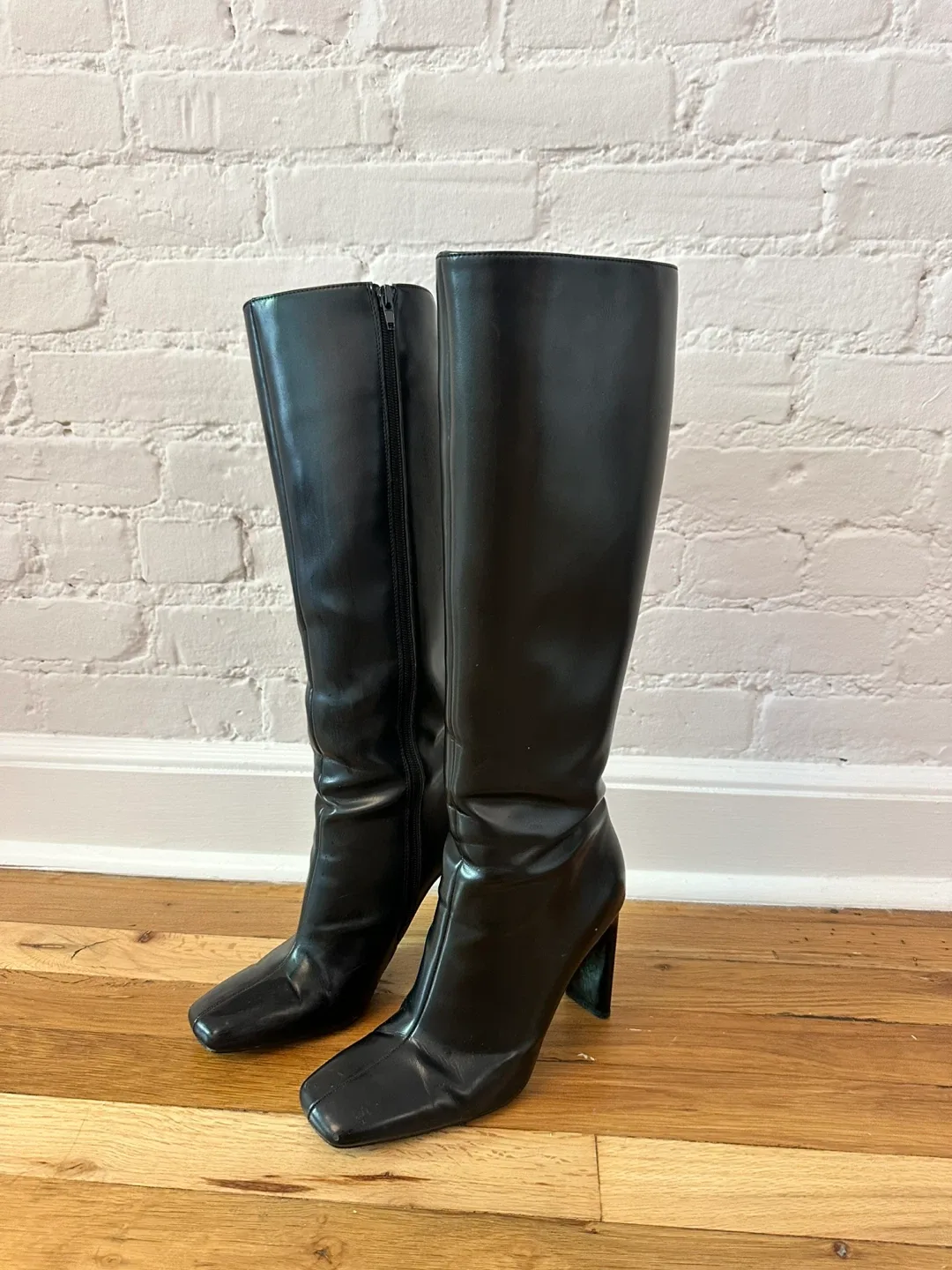 ZARA Black Knee High Boots - Size 6