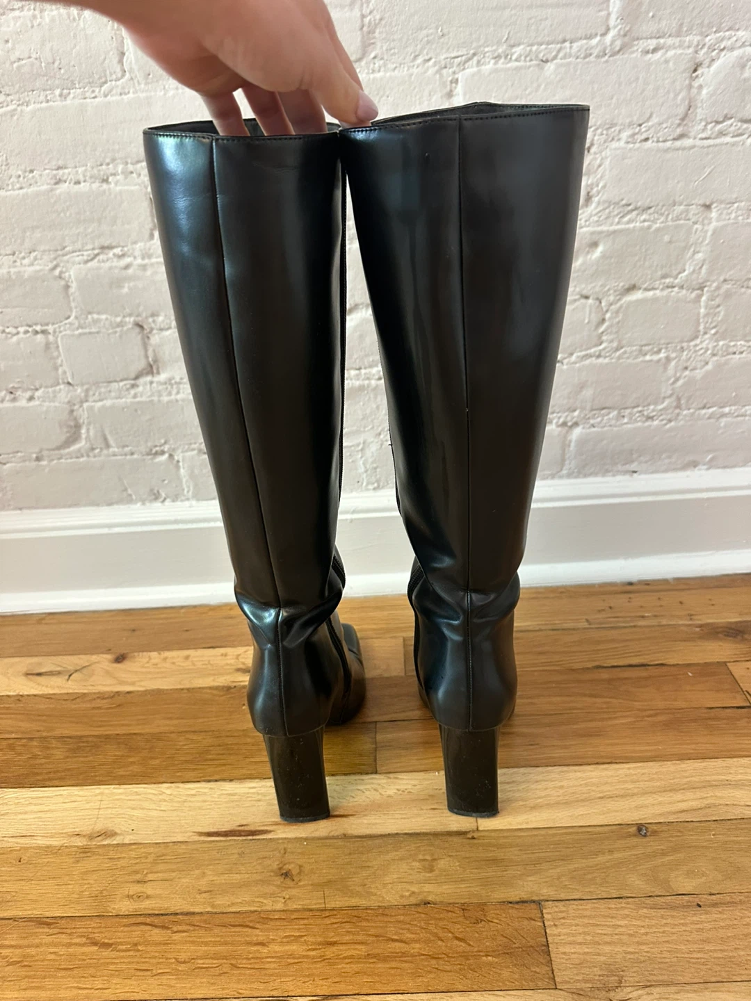 ZARA Black Knee High Boots - Size 6 - photo 4