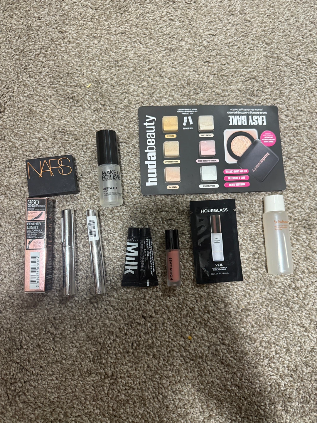 Mixed Makeup and Skincare Samples