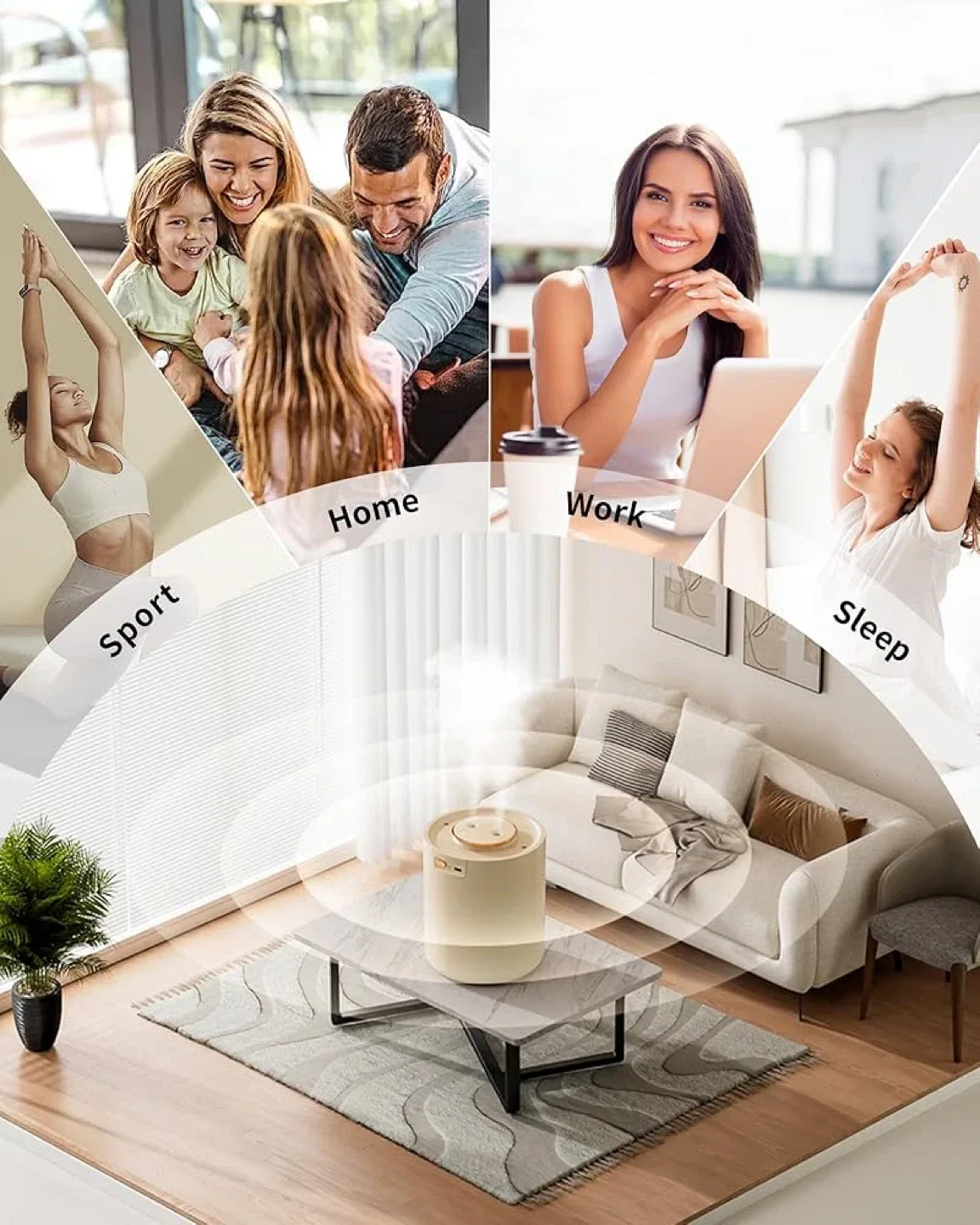 Brand new Portable Small Humidifier image indicator(8)