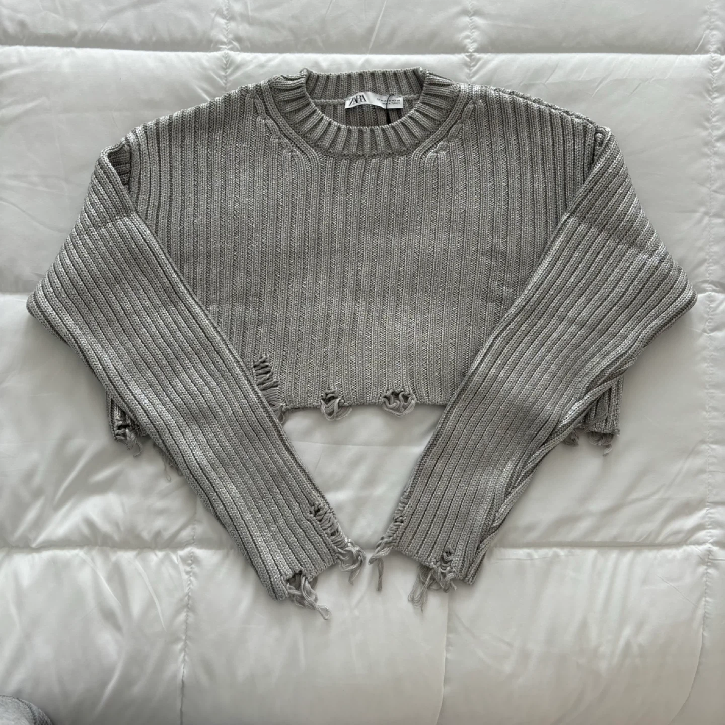 Zara Ribbed Metallic Sweater - photo 2