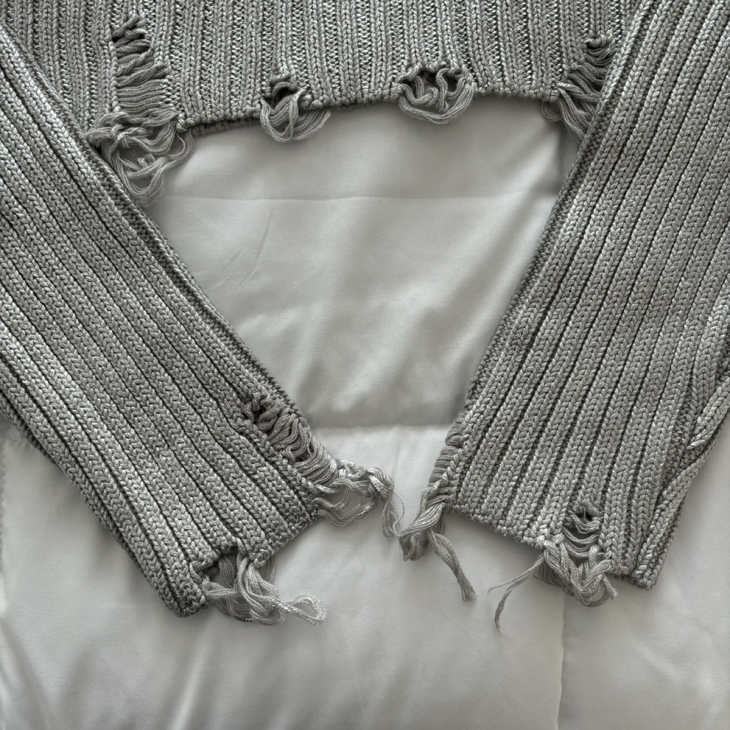 Zara Ribbed Metallic Sweater - photo 5