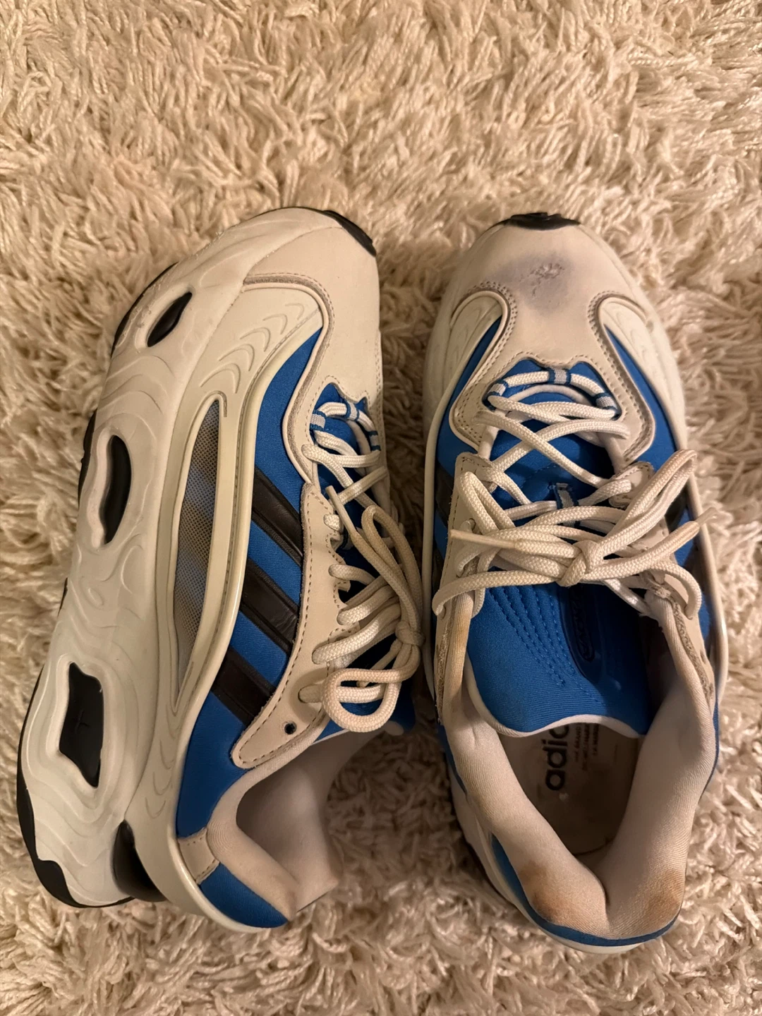 Adidas Ozweego White & Blue Sneakers