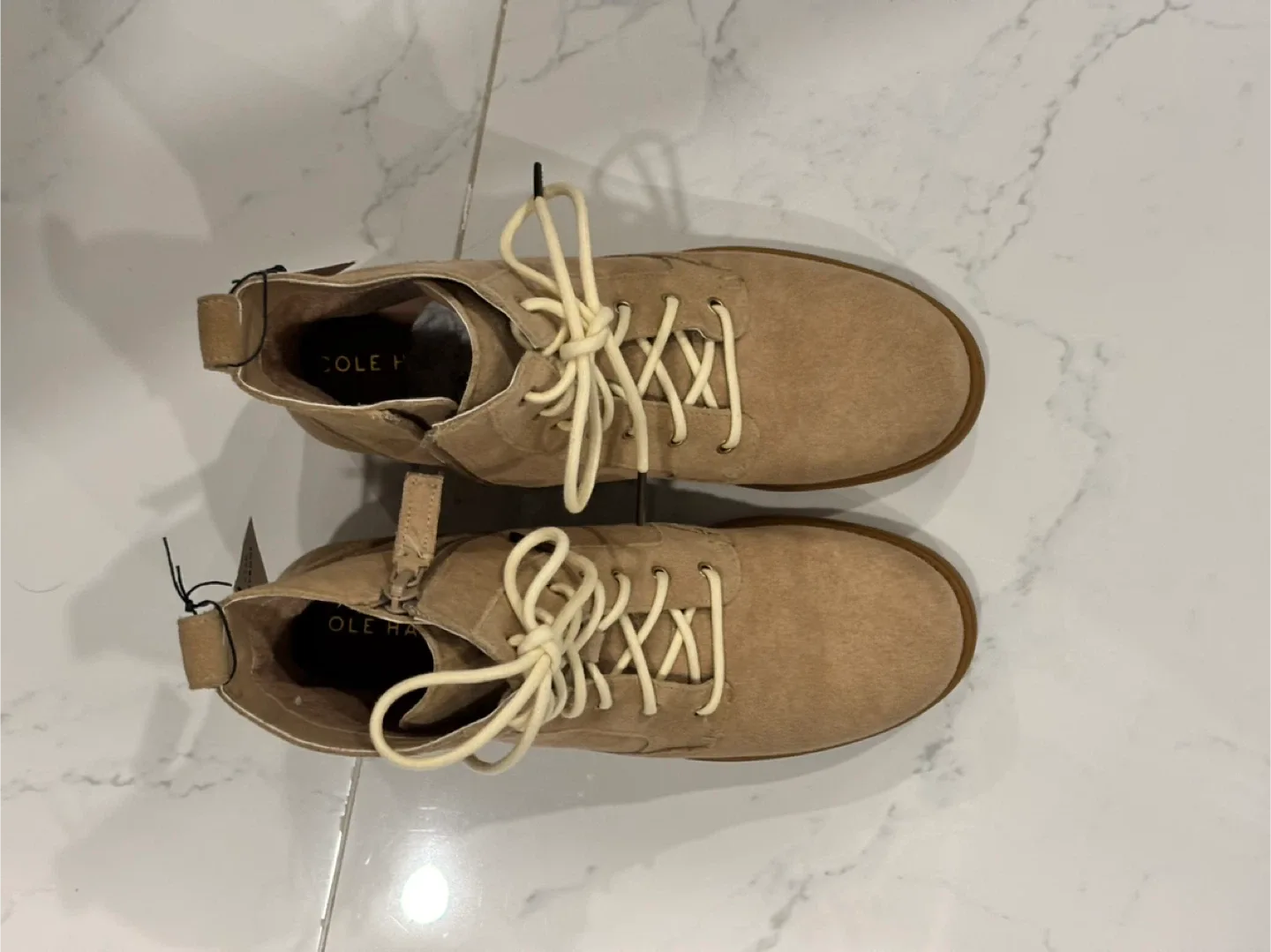 NEW Cole Haan Waterproof Combat Boots - Size 7.5 image indicator(6)