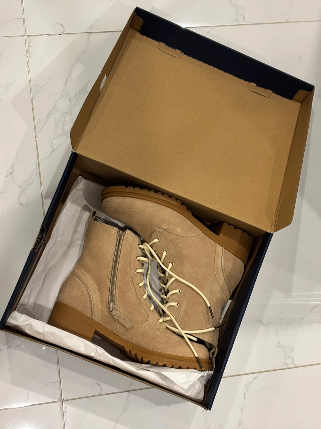 NEW Cole Haan Waterproof Combat Boots - Size 7.5