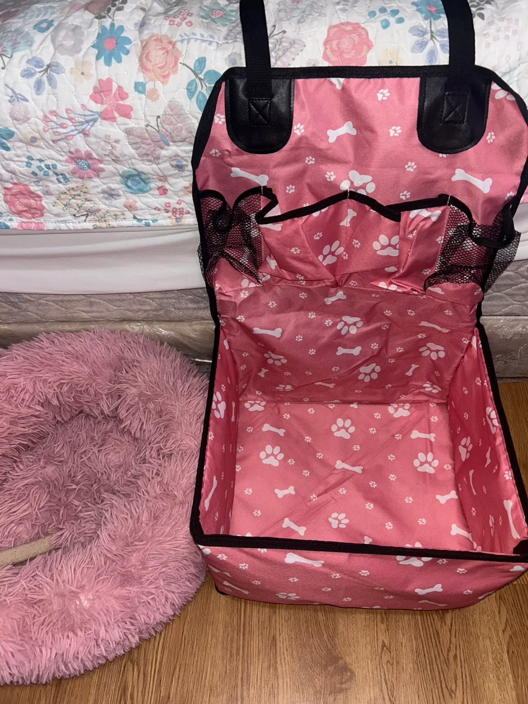 Pink Pet Car Seat Carrier image indicator(3)