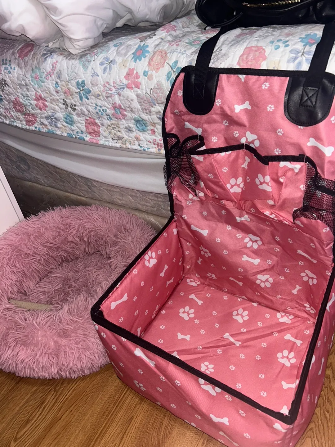 Pink Pet Car Seat Carrier image indicator(2)