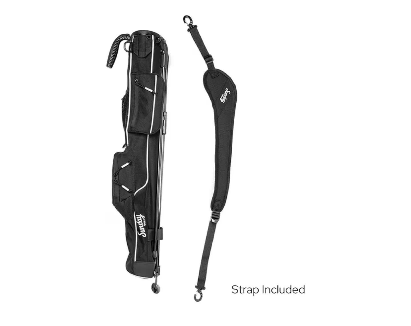 New Lightweight Sunday Golf Bag with Strap and Stand image indicator(2)