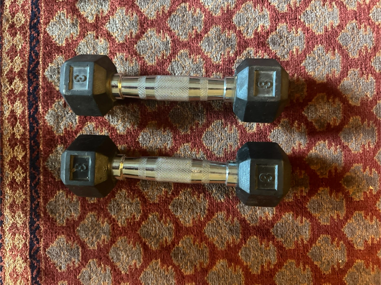 Pair of 3lb Dumbbells