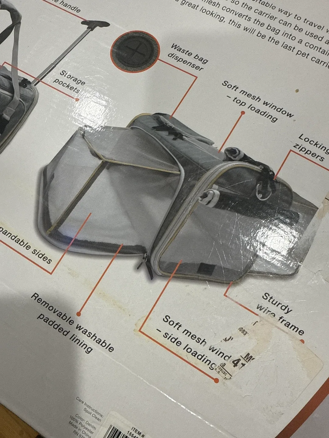 Yes Pets Rolling Expandable Pet Carrier image indicator(2)