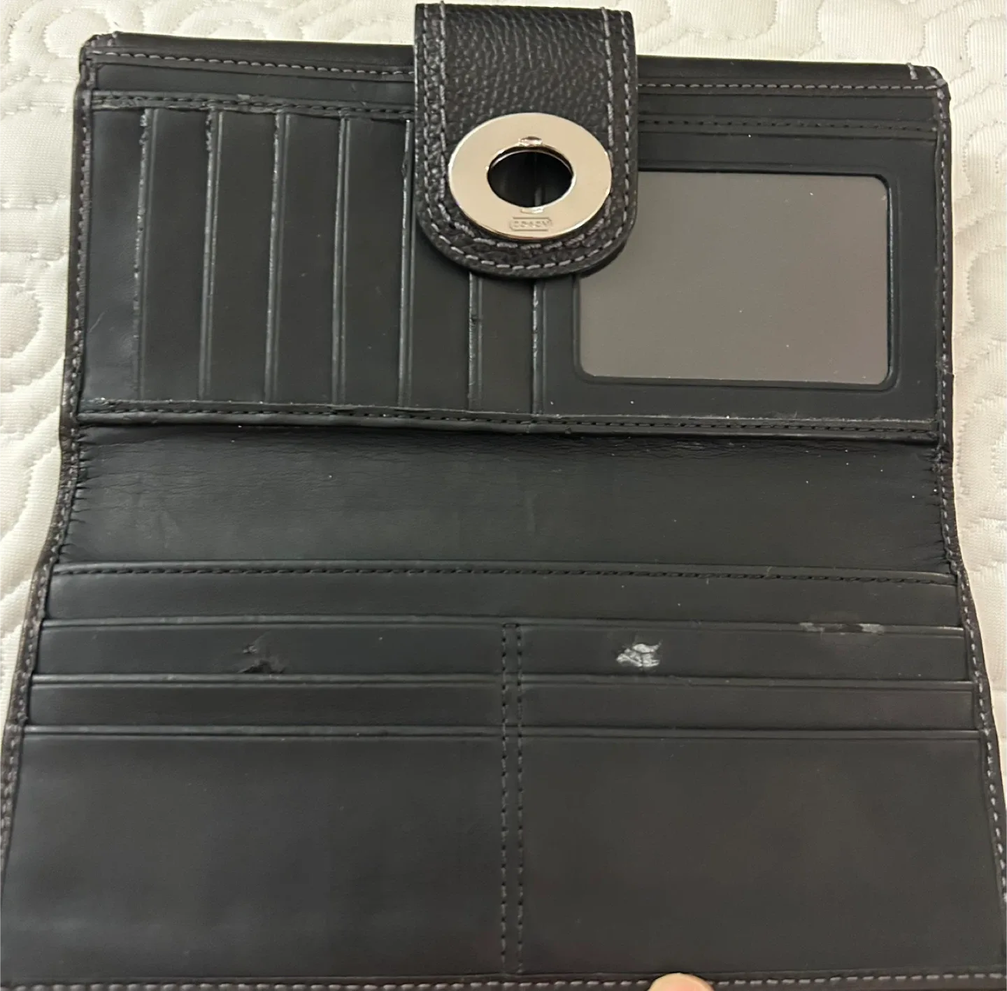 Coach Black Leather Wallet image indicator(2)