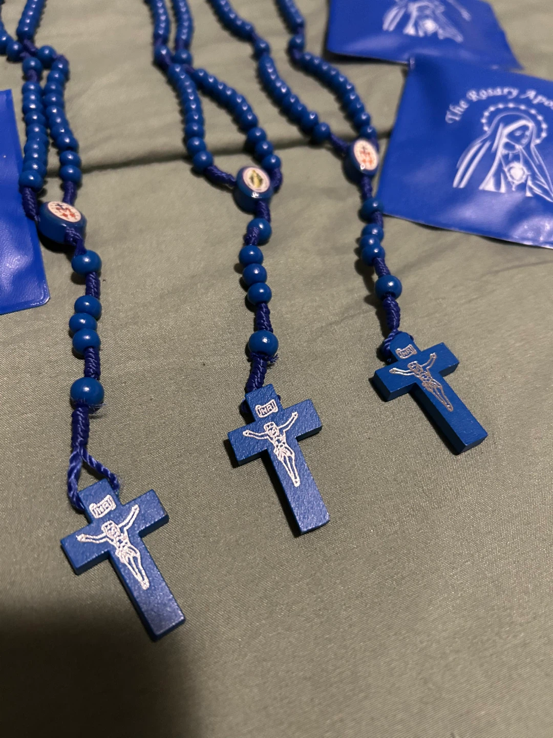 The Rosary Apostolate Blue Rosary - photo 2