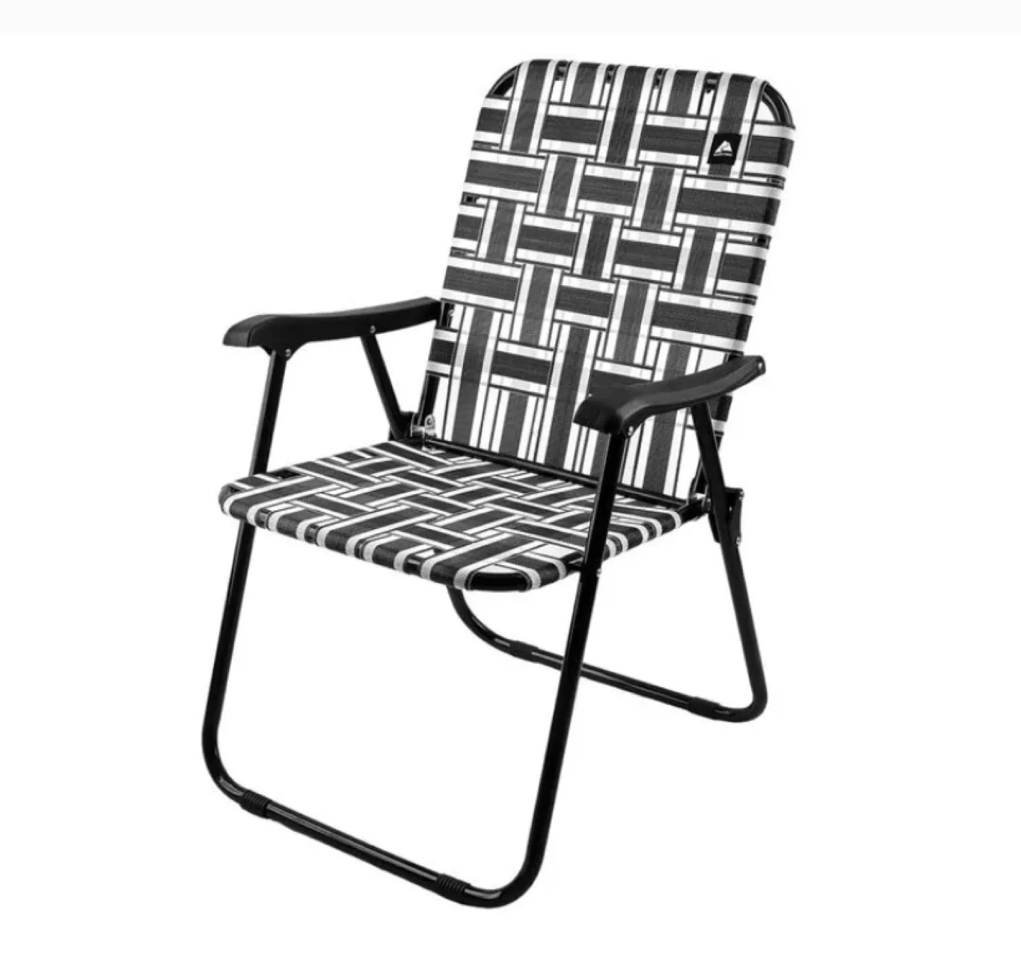 Folding Camp Chair - Black & White image indicator(2)