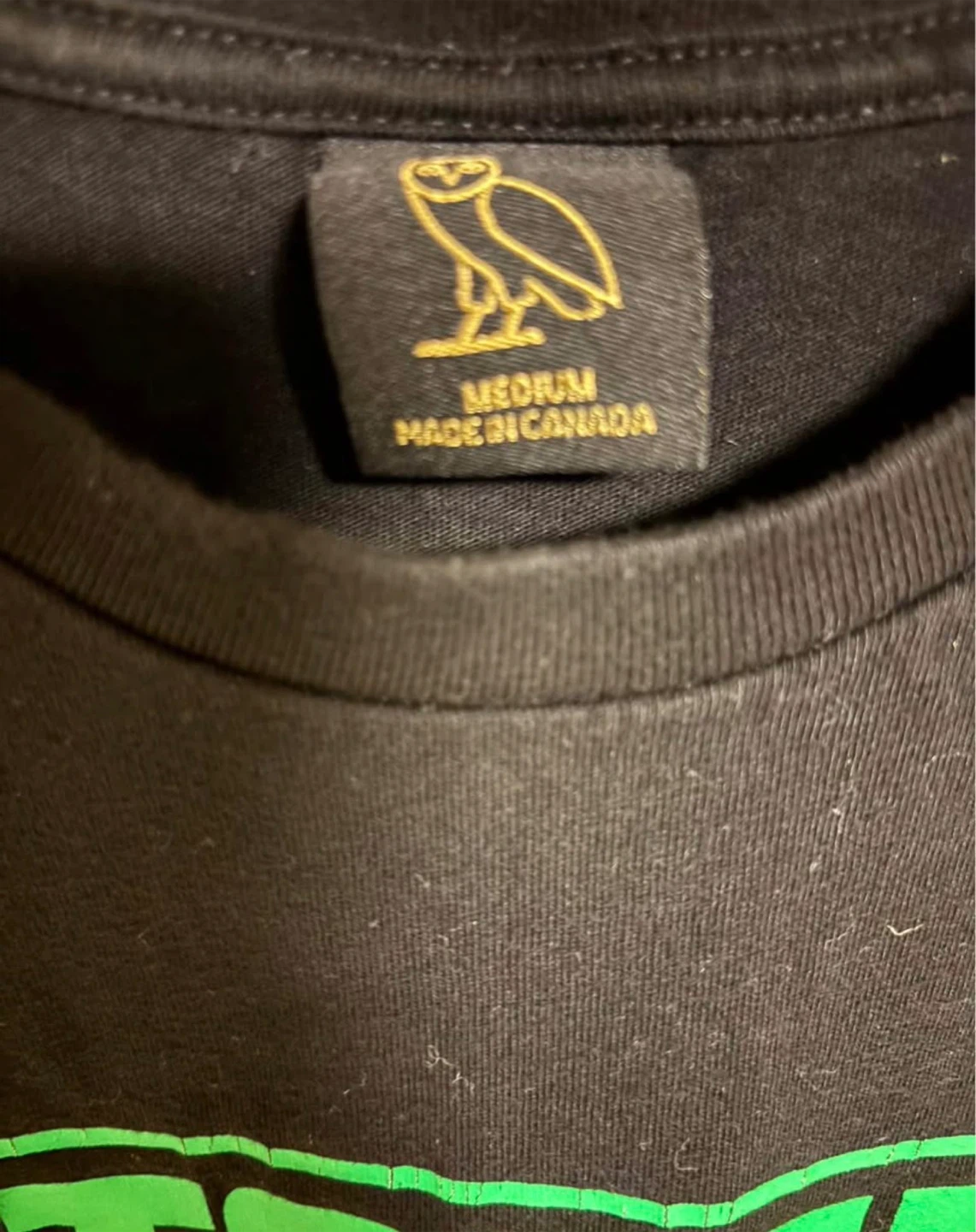 OVO October's Very Own Black Tee - Size M - photo 4