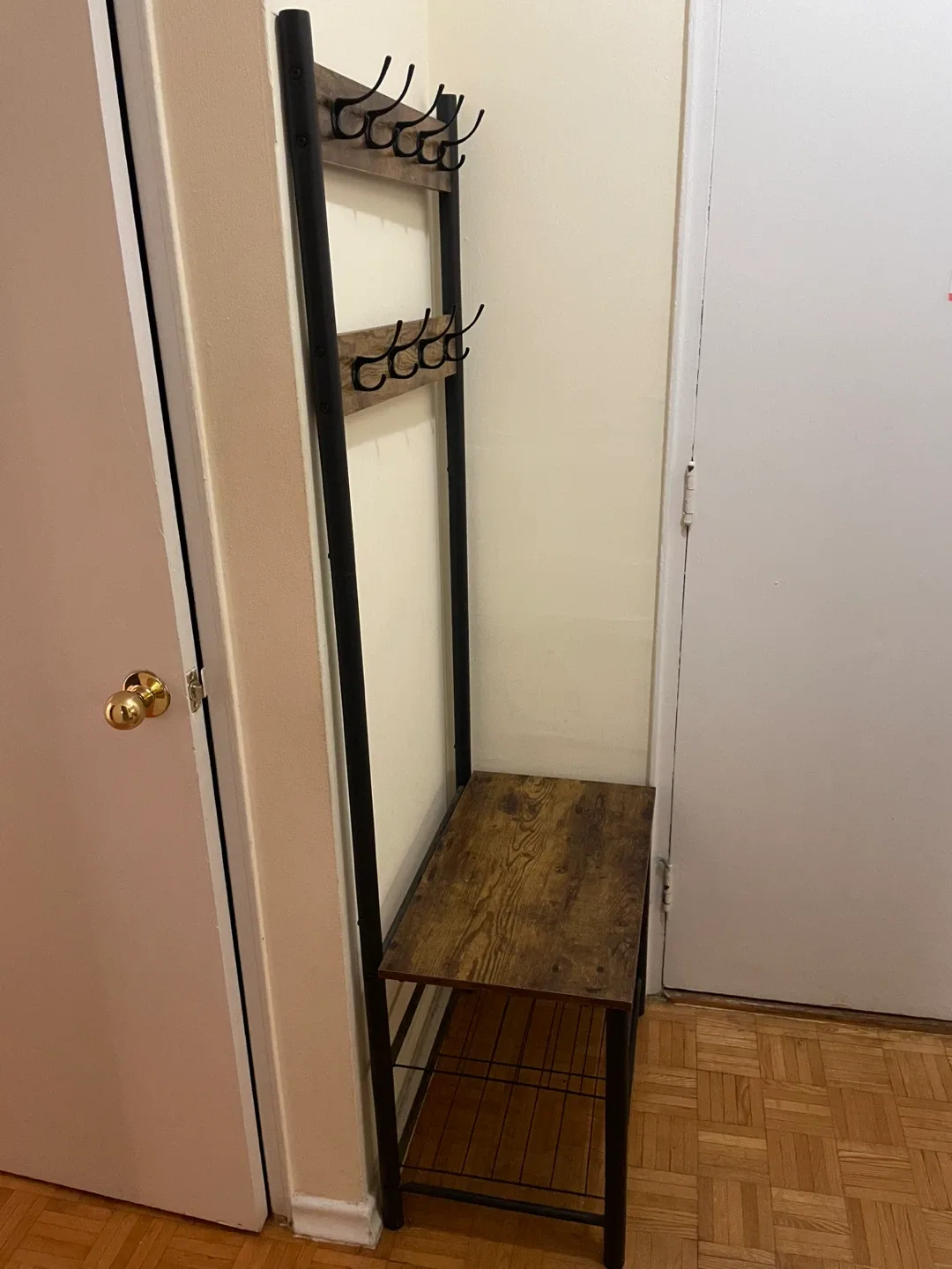 Coat Rack Hall Tree with Bench image indicator(2)