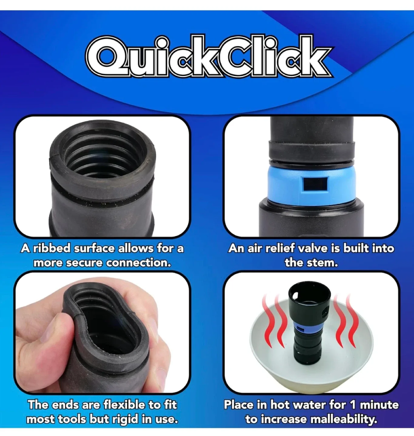 Quick Click 10 Ft. Hose for Home, Shop Vacuums Cen-Tec Systems image indicator(4)