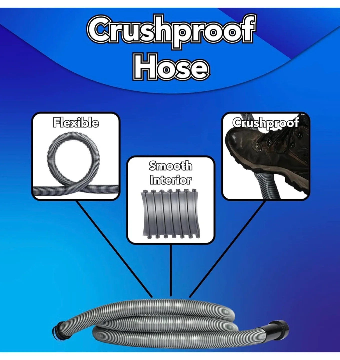 Quick Click 10 Ft. Hose for Home, Shop Vacuums Cen-Tec Systems image indicator(6)