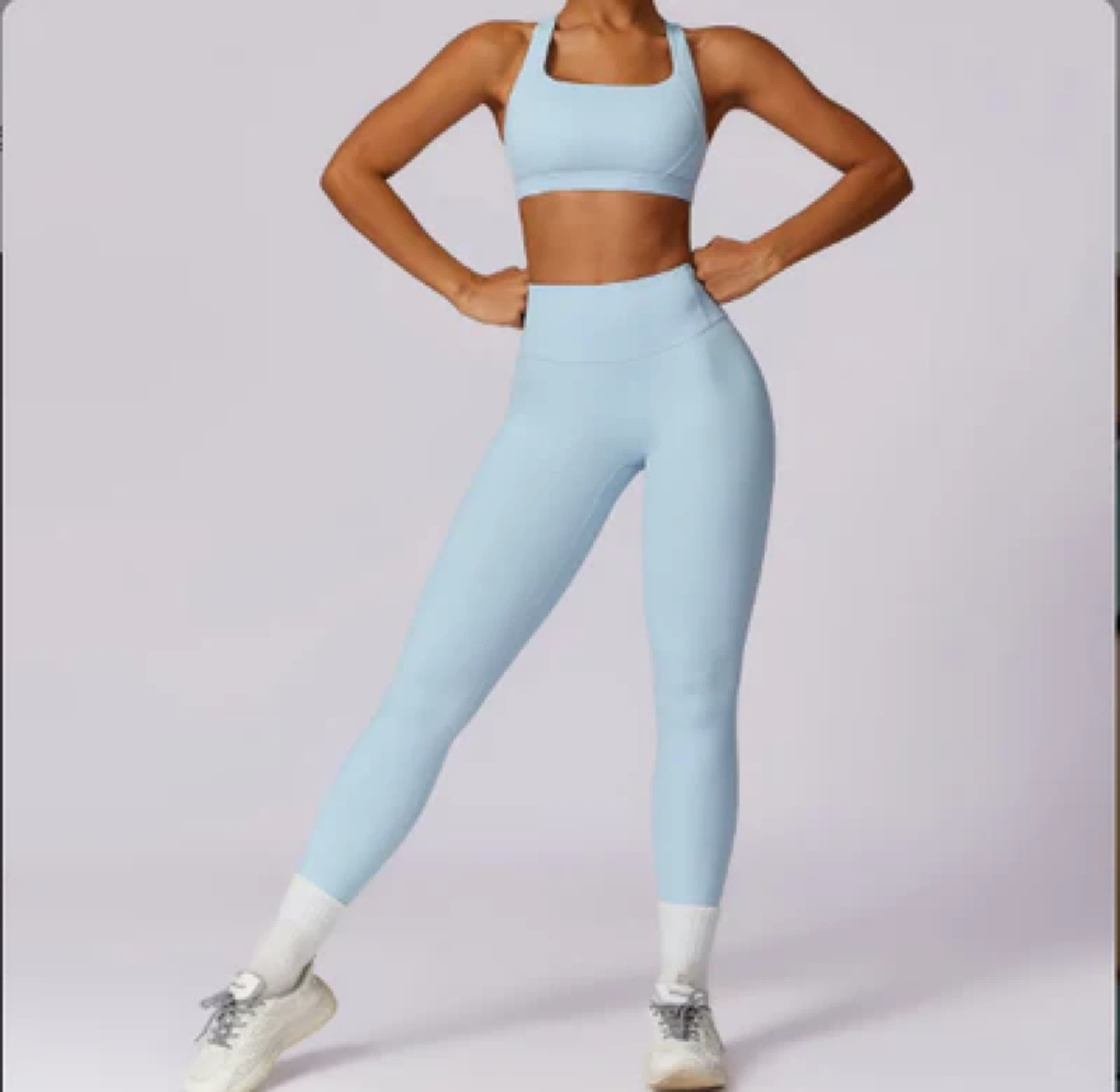 Size small Sweat Synergy Blue Leggings