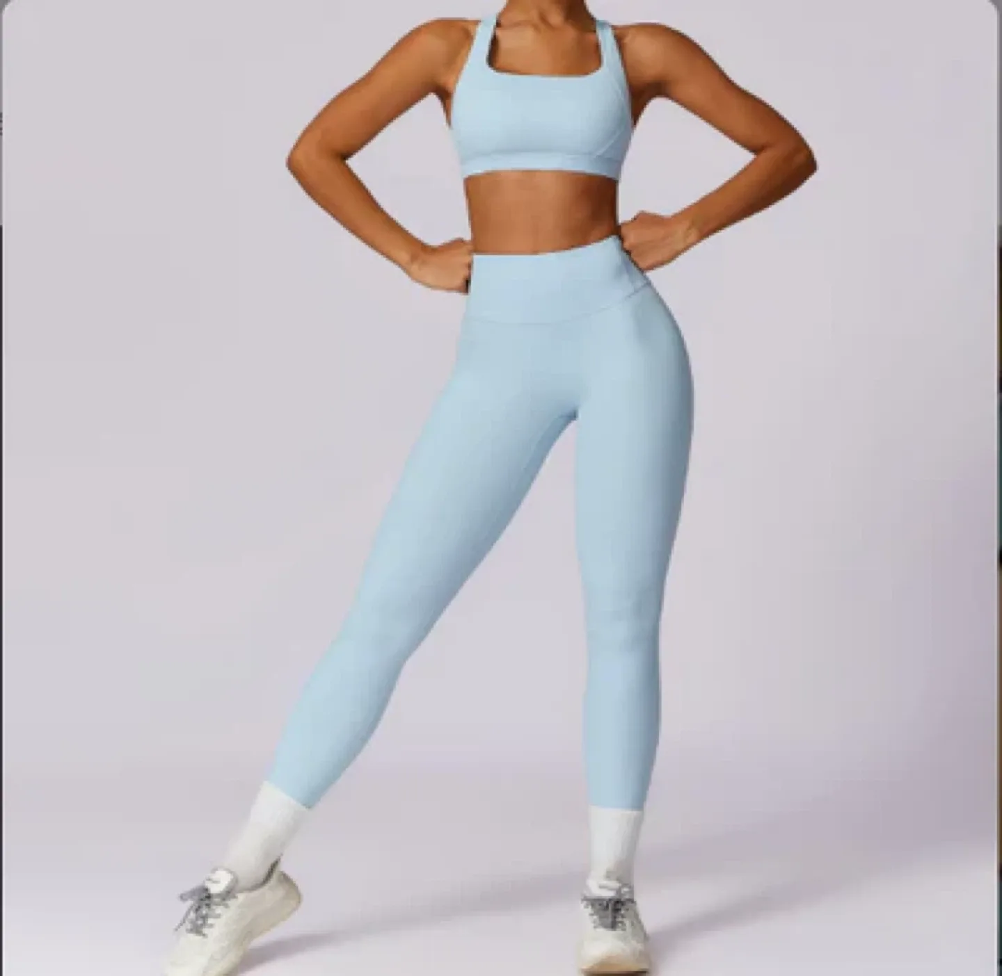 Size small Sweat Synergy Blue Leggings