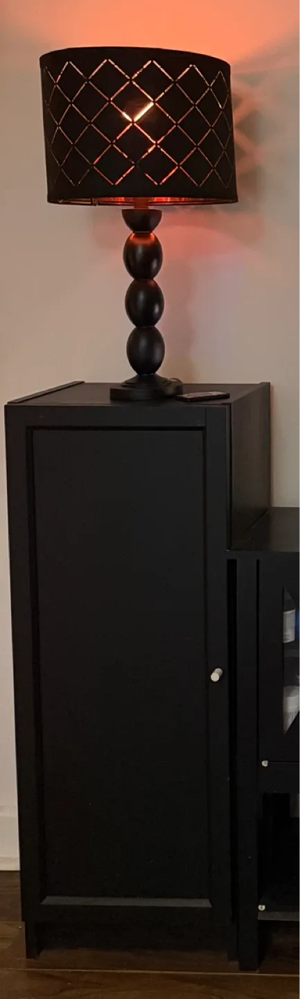 Set of 2 IKEA Black Cabinet with Door image indicator(2)