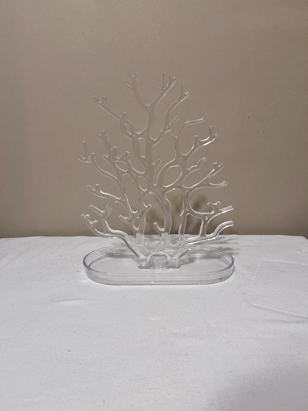 Clear Plastic Jewelry Tree Stand thumbnail