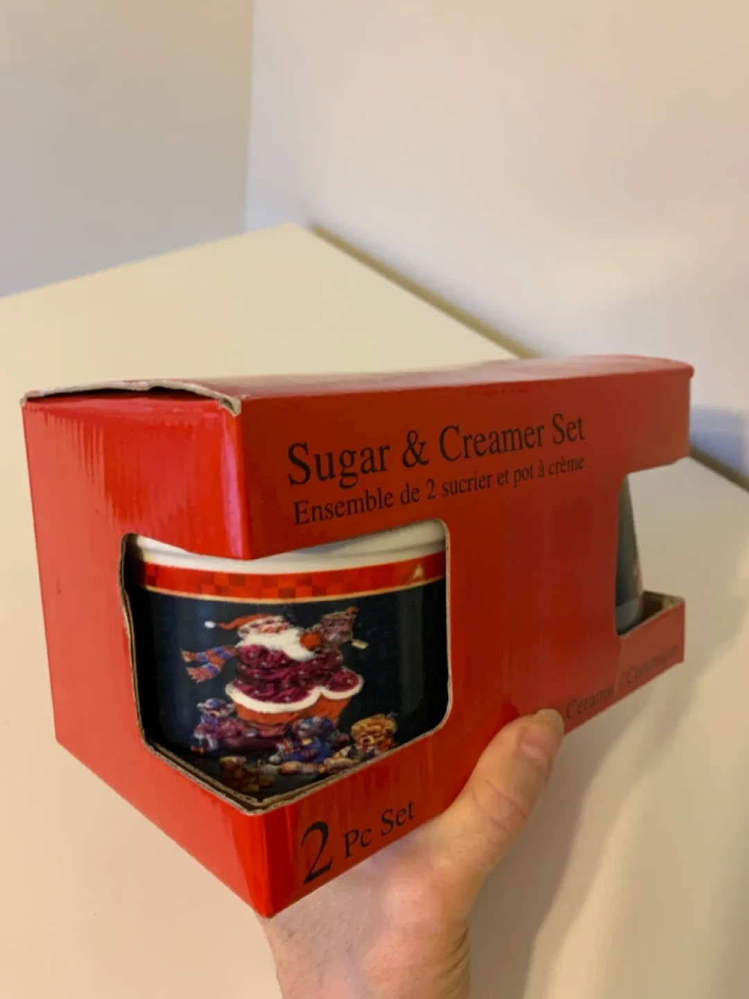 Christmas Sugar & Creamer Set - 2 Pc Ceramic image indicator(5)