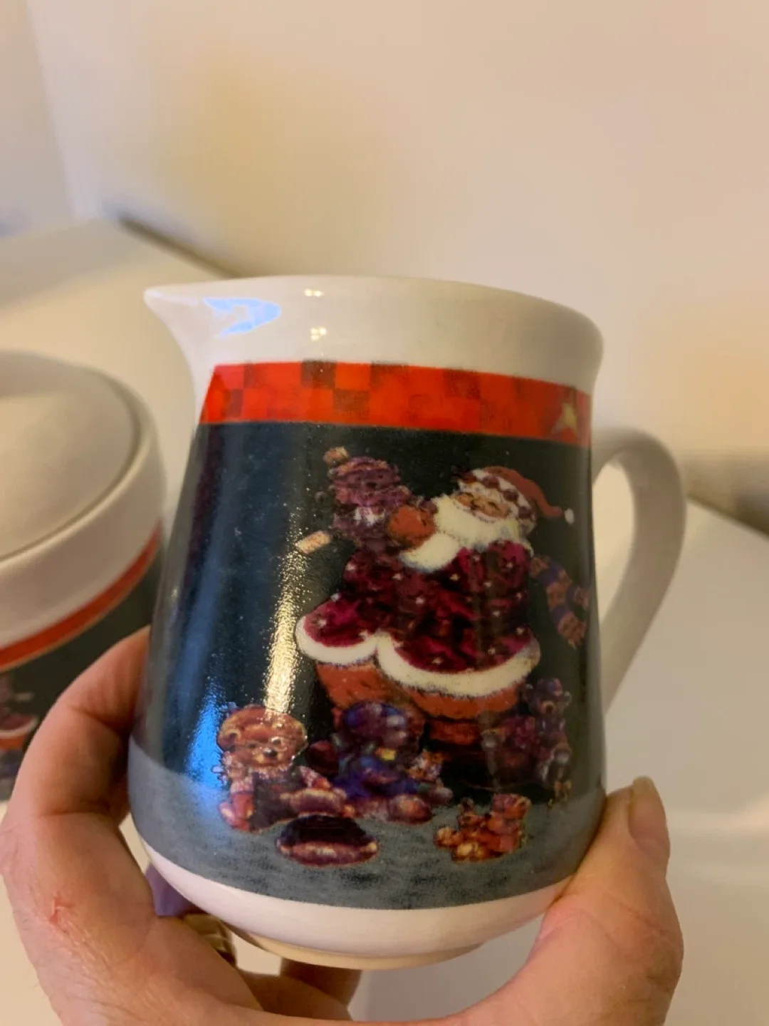 Christmas Sugar & Creamer Set - 2 Pc Ceramic image indicator(3)