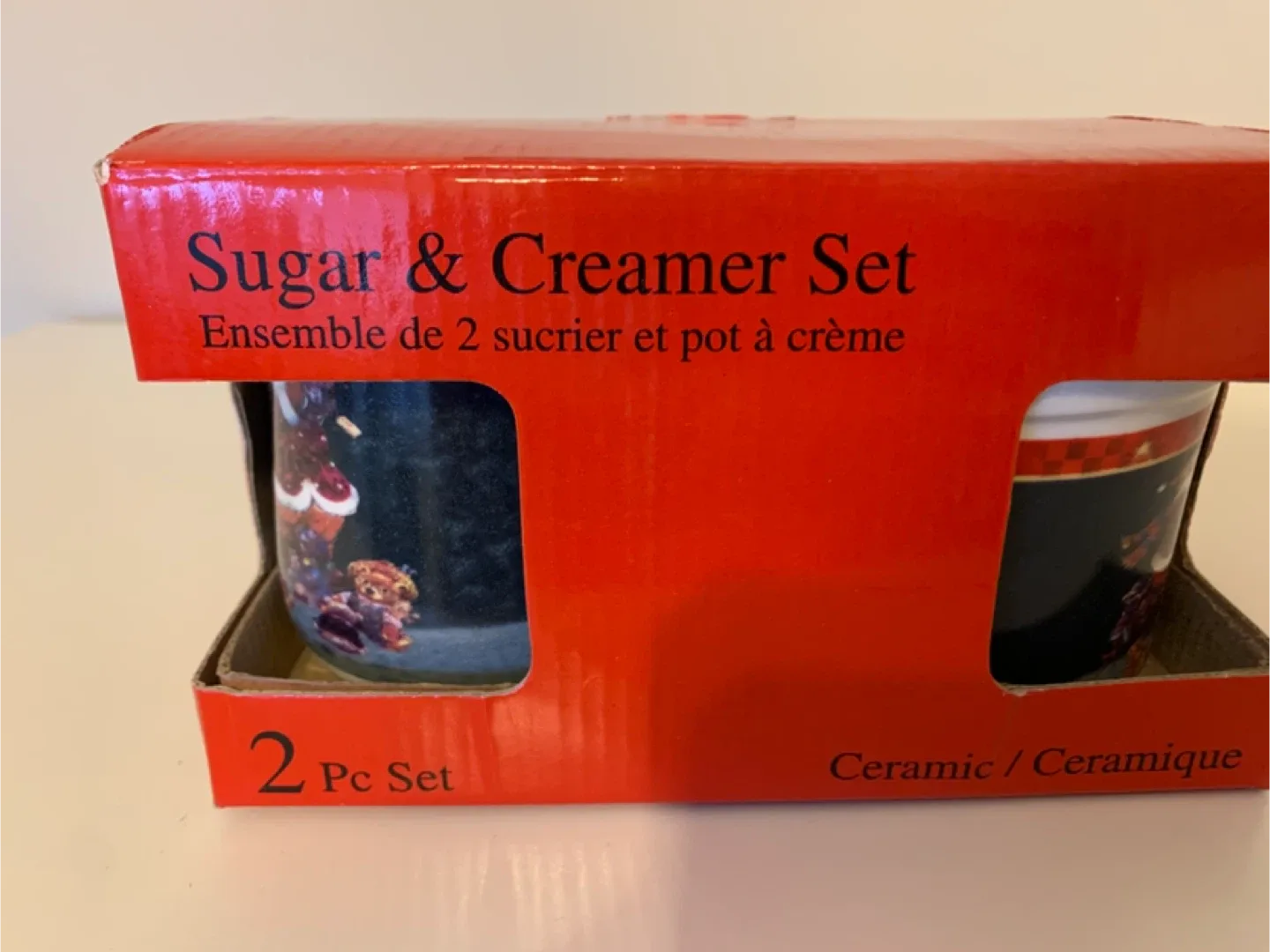 Christmas Sugar & Creamer Set - 2 Pc Ceramic image indicator(4)