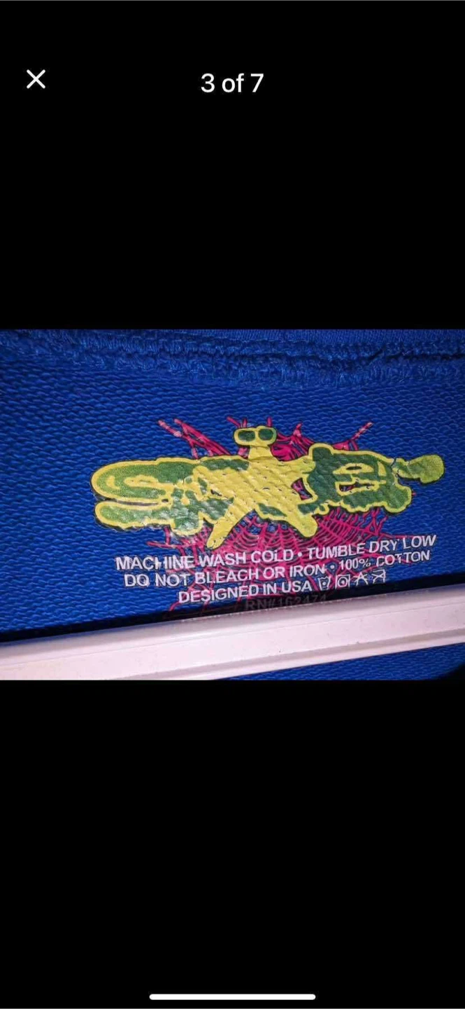 Sp5der Hoodie Blue - photo 3