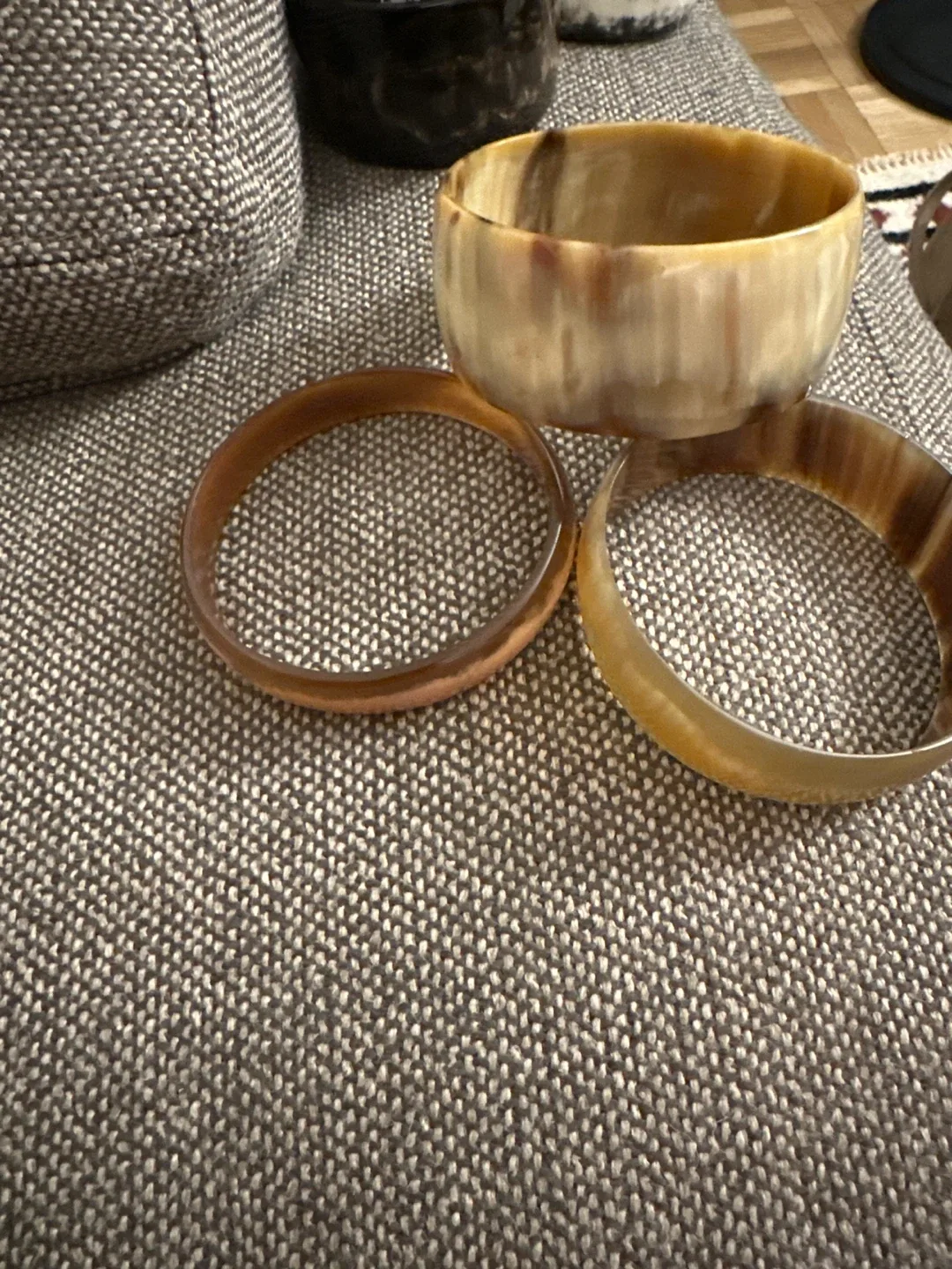 Horn Bangle Bracelet Set