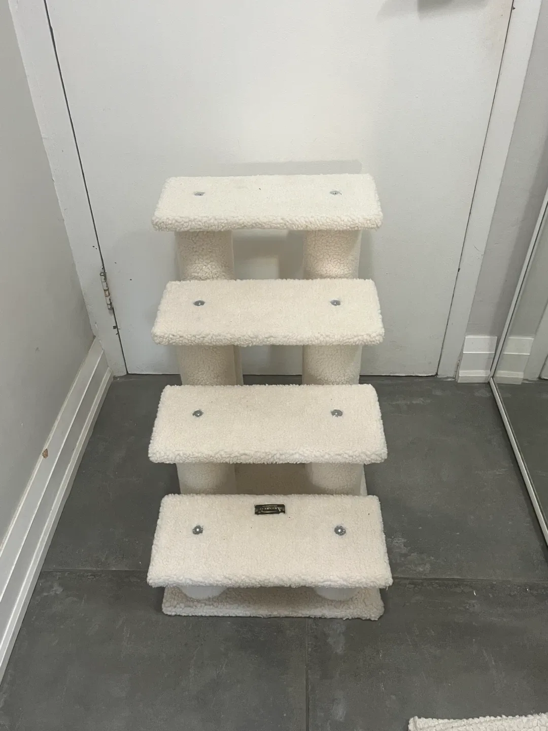 Armarkat 4-Step pet stairs  - Cream Colour thumbnail