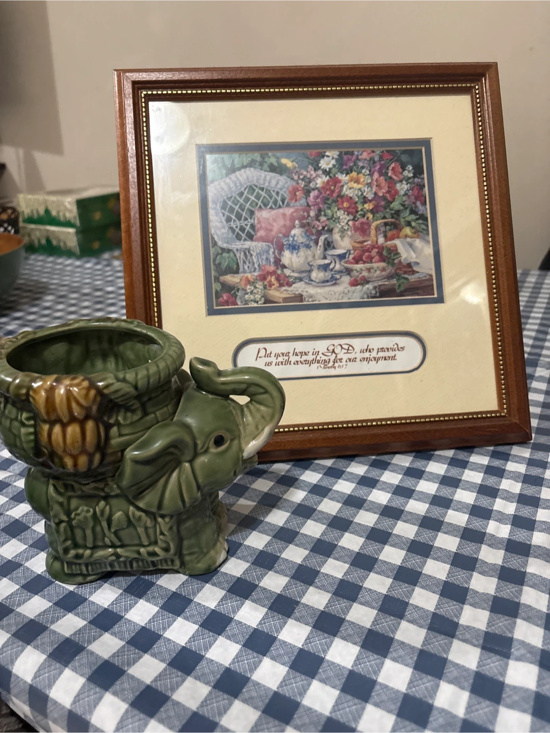 Elephant planter and wall decor 🥕