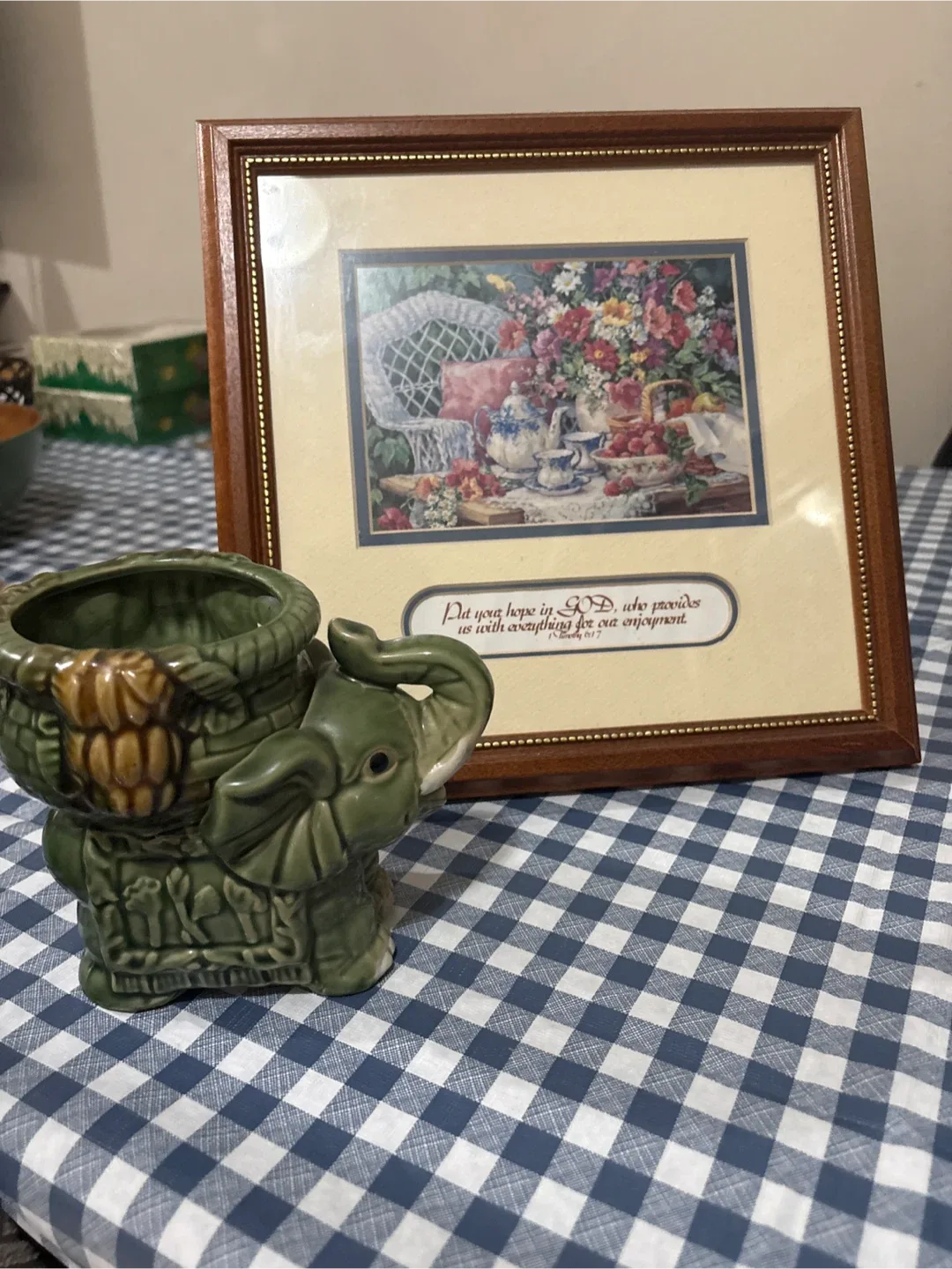 Elephant planter and wall decor 🥕