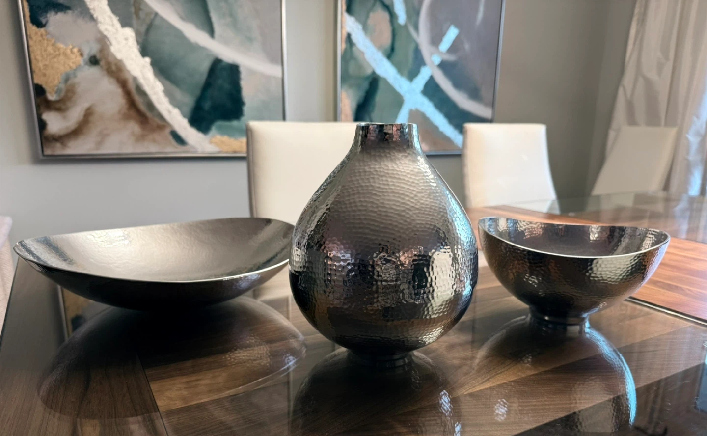 ‼️West Elm decorative bowl, platter and vase - photo 2